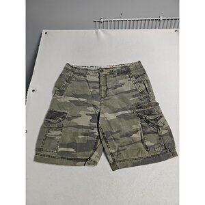 Vintage OP Cargo Camo Shorts Mens 36 Baggy Camouflage Y2K